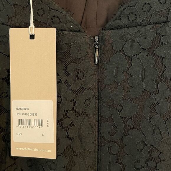 Keepsake High Roads Black Lace Dress - Picture 10 of 15